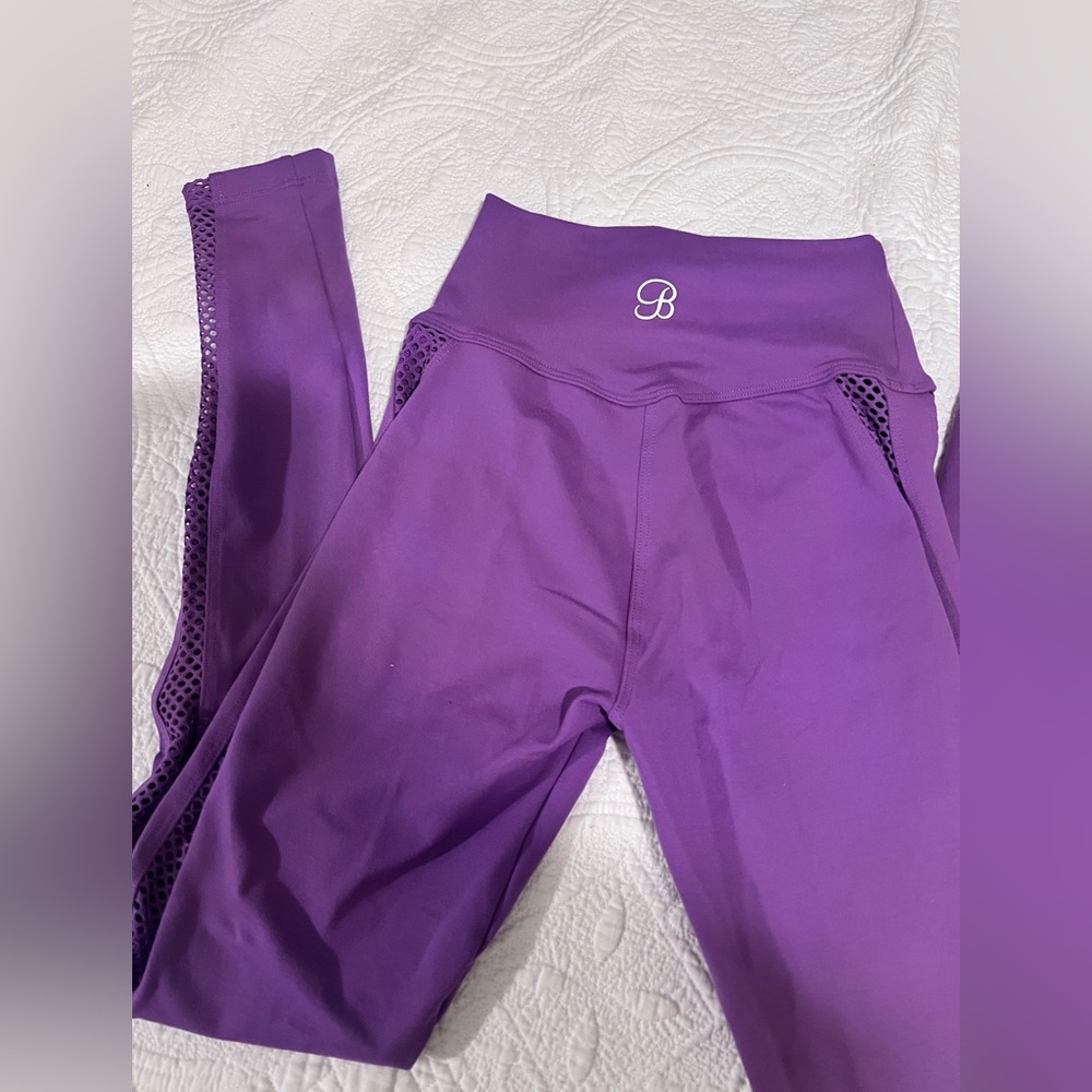 Bombshell Sportswear Purple Mohawk Leggings - Picture 2 of 4